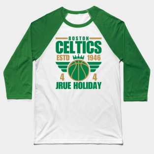 Boston Celtics Holiday 4 Basketball Retro Baseball T-Shirt